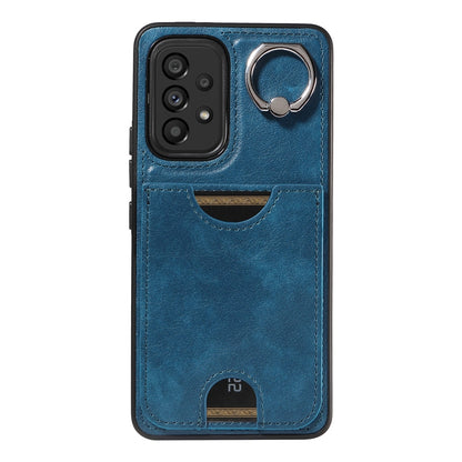 Samsung Galaxy A53 5G Calf Texture Phone Case with Card Slot & Ring Holder - Durable & Stylish Protection