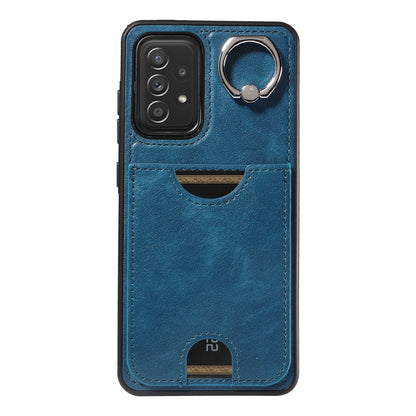 Samsung Galaxy A52/A52s 4G/5G Calf Texture Phone Case with Card Slot & Ring Holder - Durable & Stylish Protection