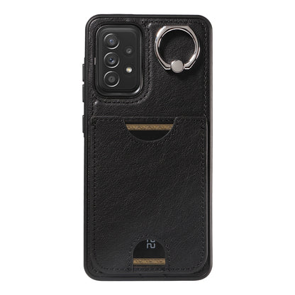 Samsung Galaxy A52/A52s 4G/5G Calf Texture Phone Case with Card Slot & Ring Holder - Durable & Stylish Protection