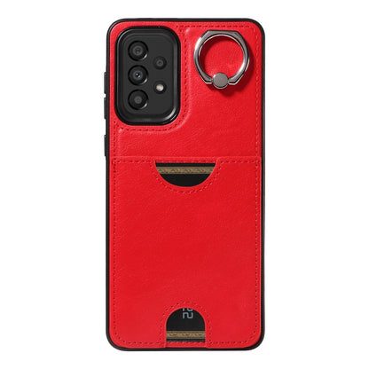 Samsung Galaxy A33 5G Calf Texture Phone Case with Card Slot & Ring Holder - Durable & Stylish Protection