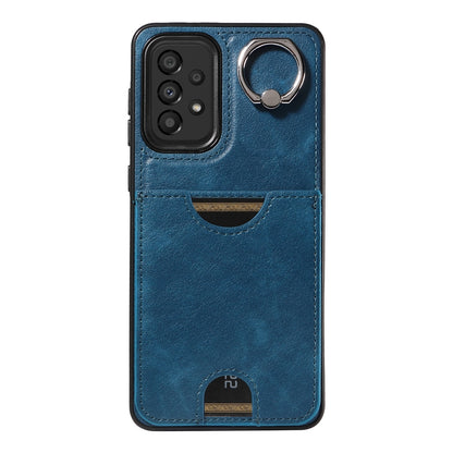 Samsung Galaxy A33 5G Calf Texture Phone Case with Card Slot & Ring Holder - Durable & Stylish Protection