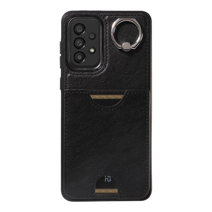 Samsung Galaxy A33 5G Calf Texture Phone Case with Card Slot & Ring Holder - Durable & Stylish Protection