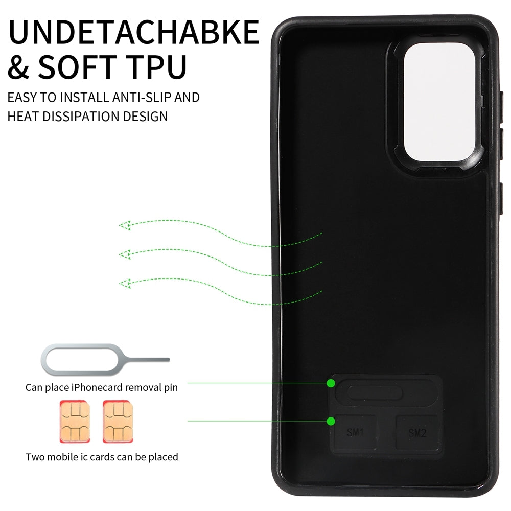 Samsung Galaxy A33 5G Calf Texture Phone Case with Card Slot & Ring Holder - Durable & Stylish Protection