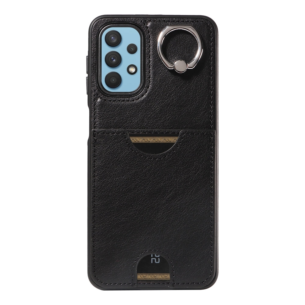 Samsung Galaxy A32 5G Calf Texture Phone Case with Card Slot & Ring Holder - Durable & Stylish Protection