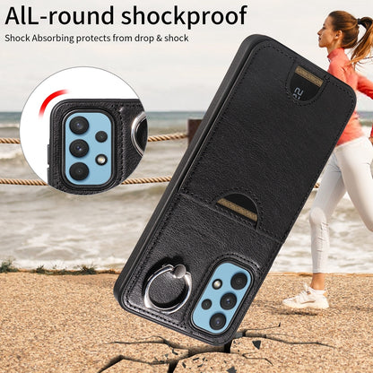 Samsung Galaxy A32 5G Calf Texture Phone Case with Card Slot & Ring Holder - Durable & Stylish Protection