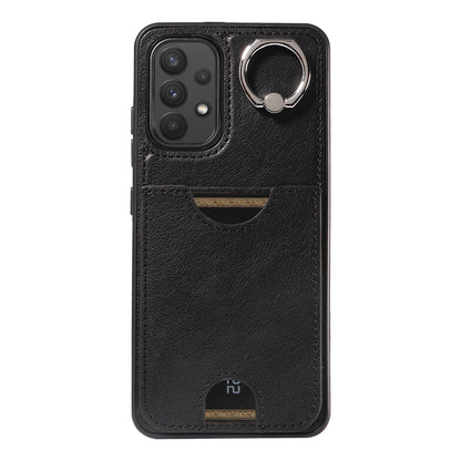 Samsung Galaxy A32 4G Calf Texture Phone Case with Card Slot & Ring Holder - Durable & Stylish Protection