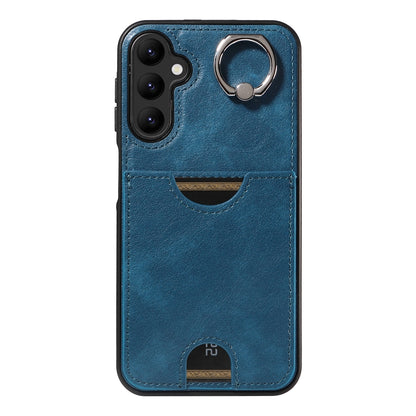 Samsung Galaxy A24 4G Calf Texture Phone Case with Card Slot & Ring Holder - Durable & Stylish Protection