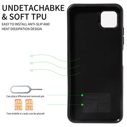 Samsung Galaxy A22 5G Calf Texture Phone Case with Card Slot & Ring Holder - Durable & Stylish Protection
