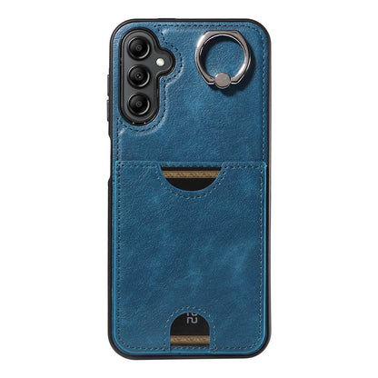 Samsung Galaxy A14 4G/5G Calf Texture Phone Case with Card Slot & Ring Holder - Durable & Stylish Protection