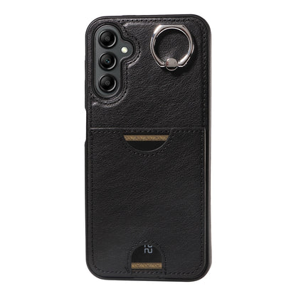 Samsung Galaxy A14 4G/5G Calf Texture Phone Case with Card Slot & Ring Holder - Durable & Stylish Protection