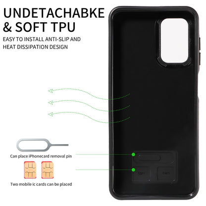 Samsung Galaxy A13 4G Calf Texture Phone Case with Card Slot & Ring Holder - Durable & Stylish Protection