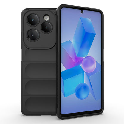 Infinix Hot 40 Pro Magic Shield TPU + Flannel Phone Case: Durable, Non-toxic, Easy Access, Stylish Design