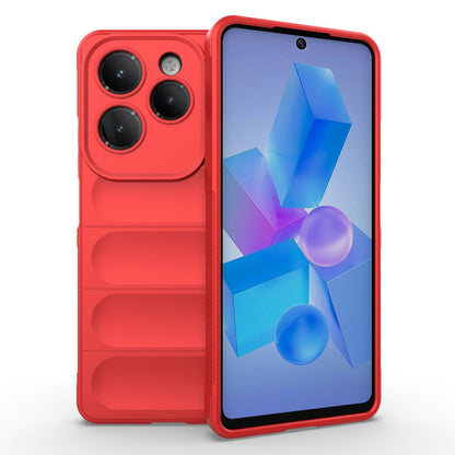 Infinix Hot 40 Pro Magic Shield TPU + Flannel Phone Case: Durable, Non-toxic, Easy Access, Stylish Design