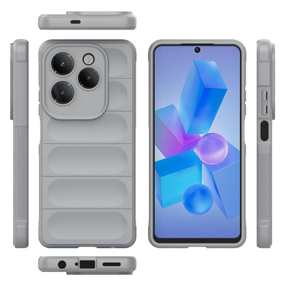 Infinix Hot Hot 40 Magic Shield TPU + Flannel Phone Case: Durable, Non-toxic, Easy Access, Stylish Design