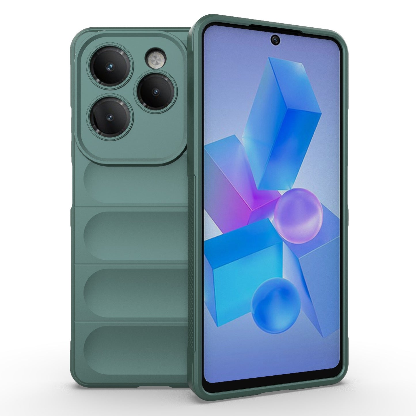 Infinix Hot Hot 40 Magic Shield TPU + Flannel Phone Case: Durable, Non-toxic, Easy Access, Stylish Design