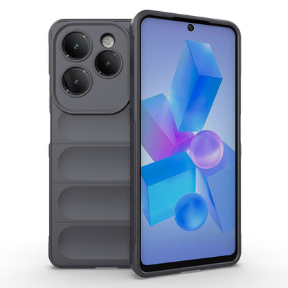 Infinix Hot 40 Pro Magic Shield TPU + Flannel Phone Case: Durable, Non-toxic, Easy Access, Stylish Design