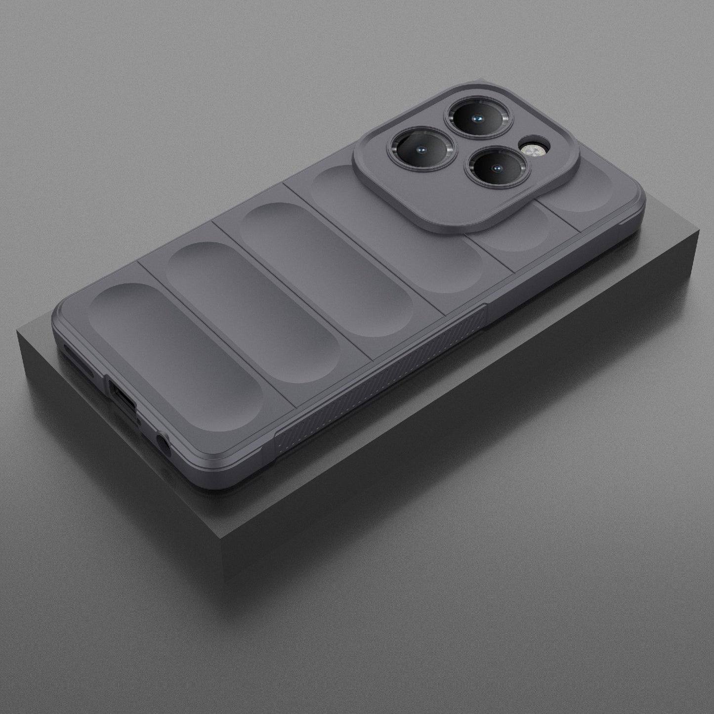 Infinix Hot 40 Pro Magic Shield TPU + Flannel Phone Case: Durable, Non-toxic, Easy Access, Stylish Design