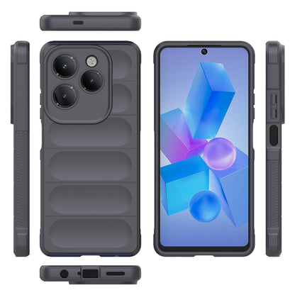 Infinix Hot 40 Pro Magic Shield TPU + Flannel Phone Case: Durable, Non-toxic, Easy Access, Stylish Design