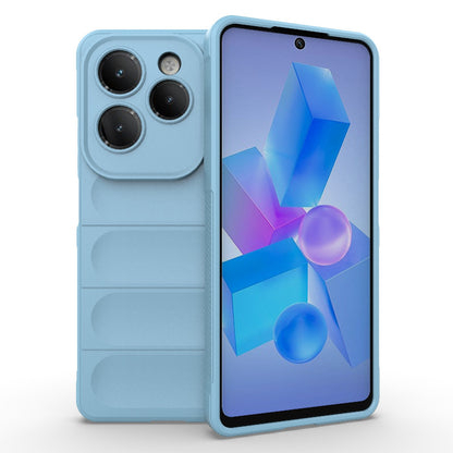 Infinix Hot 40 Pro Magic Shield TPU + Flannel Phone Case: Durable, Non-toxic, Easy Access, Stylish Design