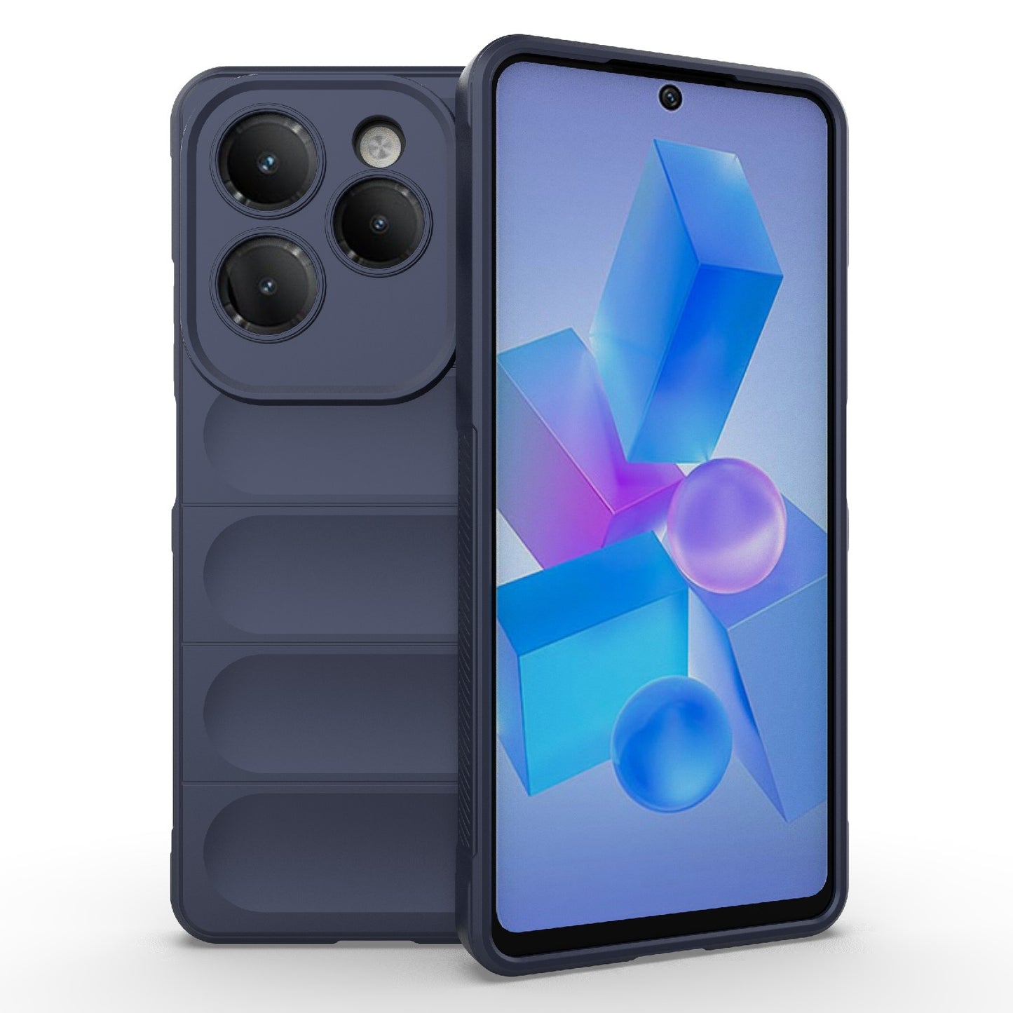 Infinix Hot 40 Pro Magic Shield TPU + Flannel Phone Case: Durable, Non-toxic, Easy Access, Stylish Design