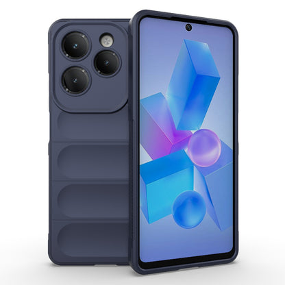 Infinix Hot Hot 40 Magic Shield TPU + Flannel Phone Case: Durable, Non-toxic, Easy Access, Stylish Design