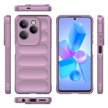 Infinix Hot Hot 40 Magic Shield TPU + Flannel Phone Case: Durable, Non-toxic, Easy Access, Stylish Design