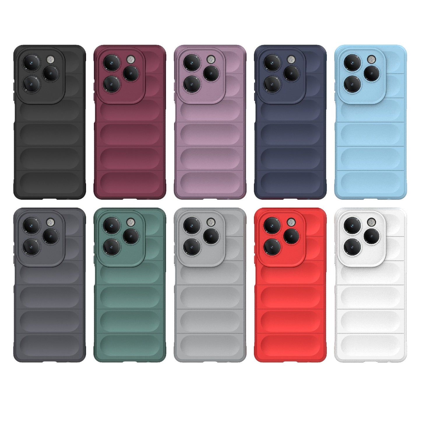 Infinix Hot 40 Pro Magic Shield TPU + Flannel Phone Case: Durable, Non-toxic, Easy Access, Stylish Design