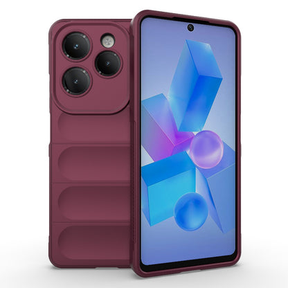 Infinix Hot 40 Pro Magic Shield TPU + Flannel Phone Case: Durable, Non-toxic, Easy Access, Stylish Design