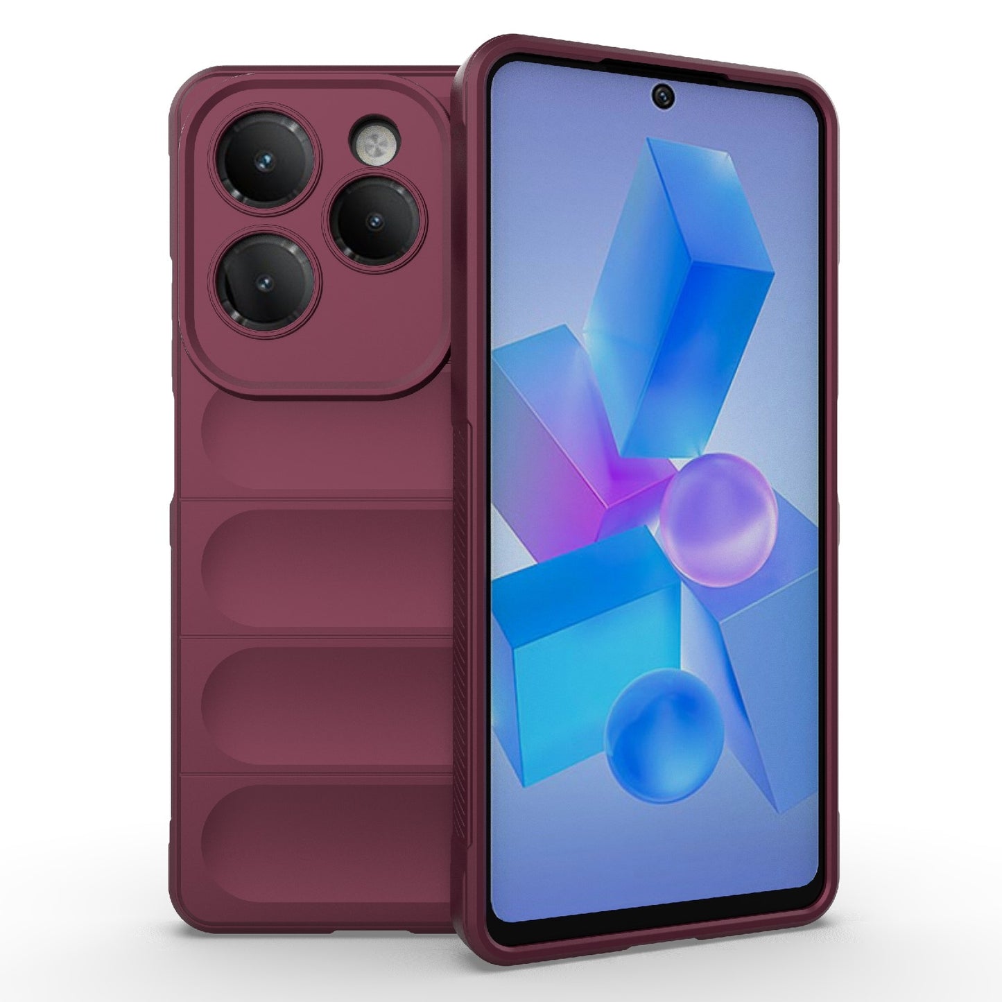 Infinix Hot Hot 40 Magic Shield TPU + Flannel Phone Case: Durable, Non-toxic, Easy Access, Stylish Design