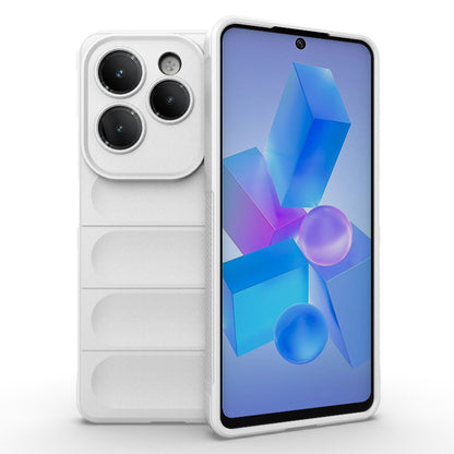 Infinix Hot 40 Pro Magic Shield TPU + Flannel Phone Case: Durable, Non-toxic, Easy Access, Stylish Design