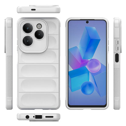 Infinix Hot Hot 40 Magic Shield TPU + Flannel Phone Case: Durable, Non-toxic, Easy Access, Stylish Design