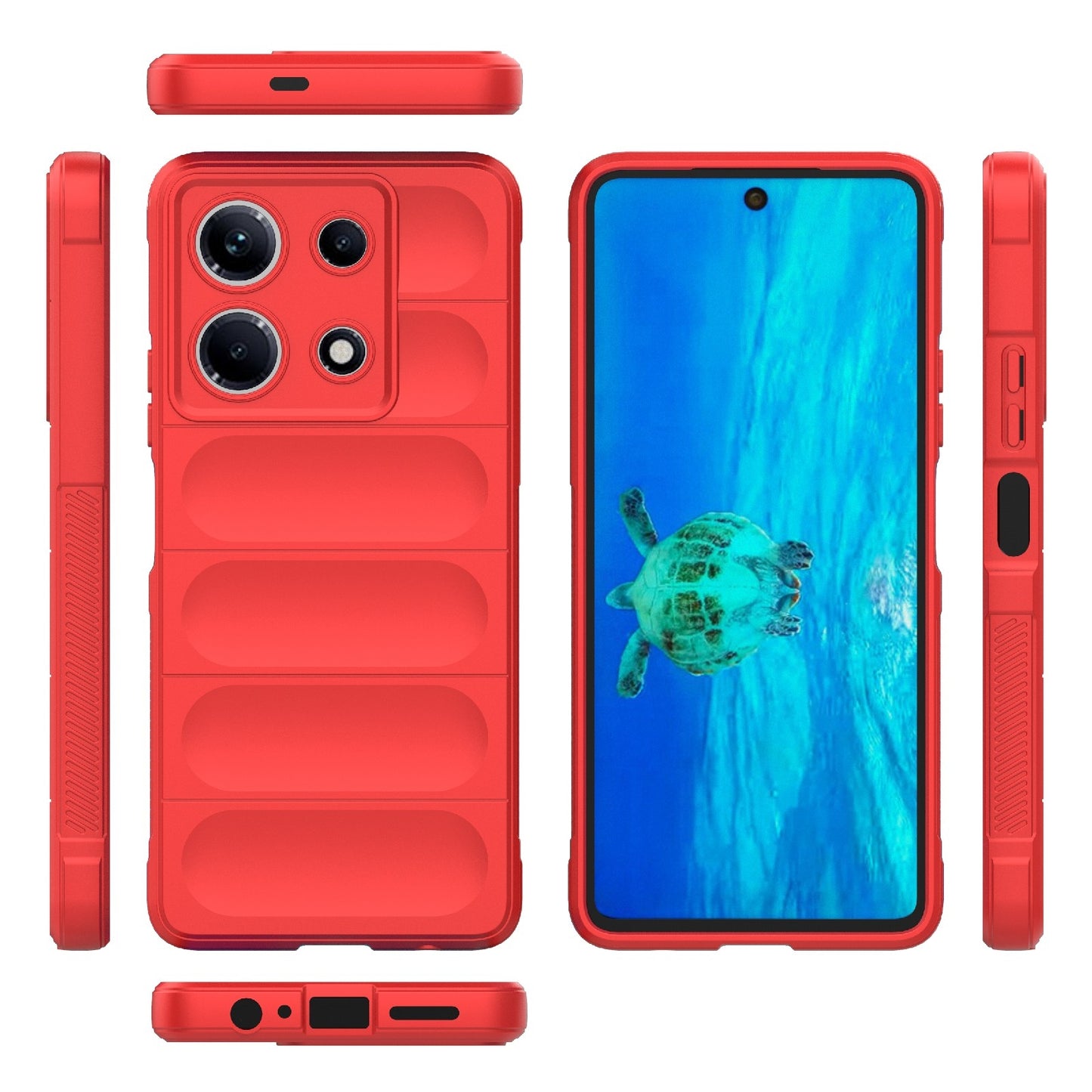 Infinix Note 30 4G Magic Shield TPU + Flannel Phone Case: Durable, Non-toxic, Easy Access, Stylish Design