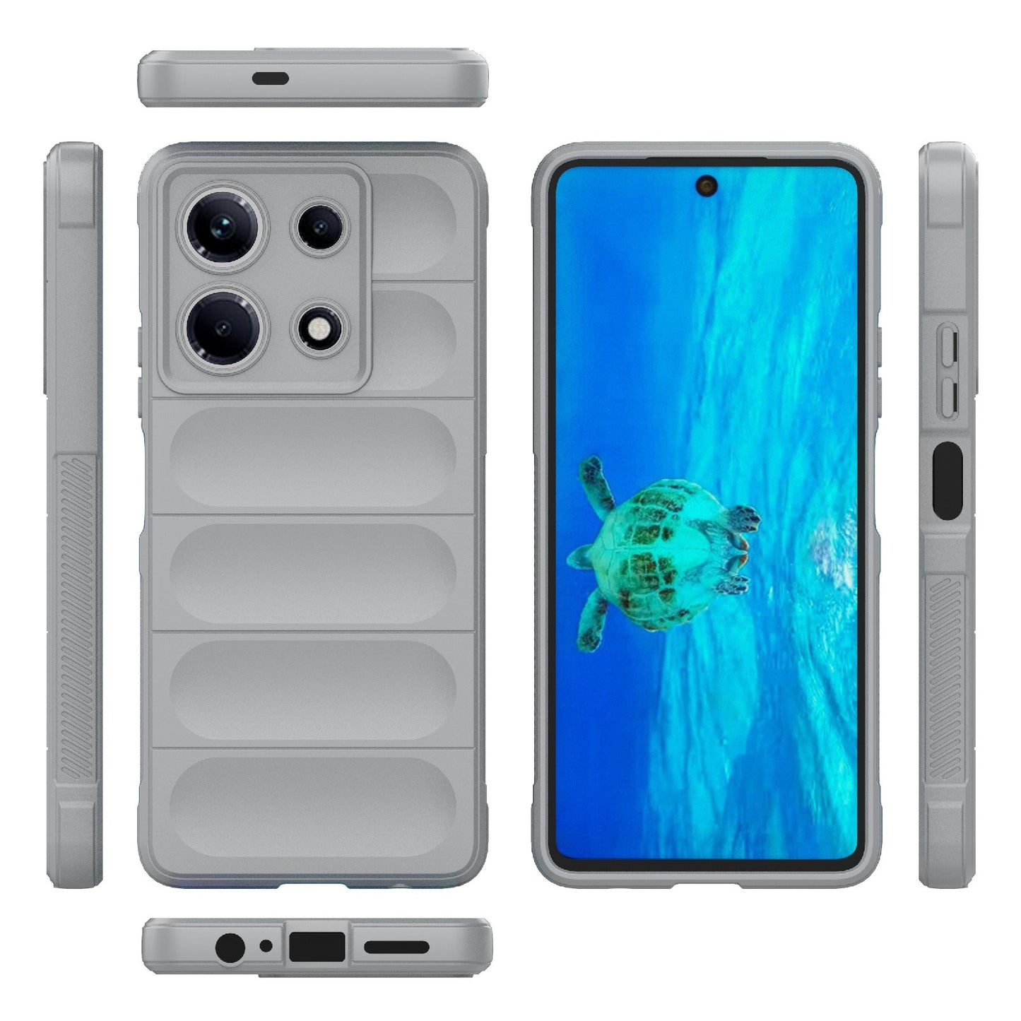 Infinix Note 30 4G Magic Shield TPU + Flannel Phone Case: Durable, Non-toxic, Easy Access, Stylish Design