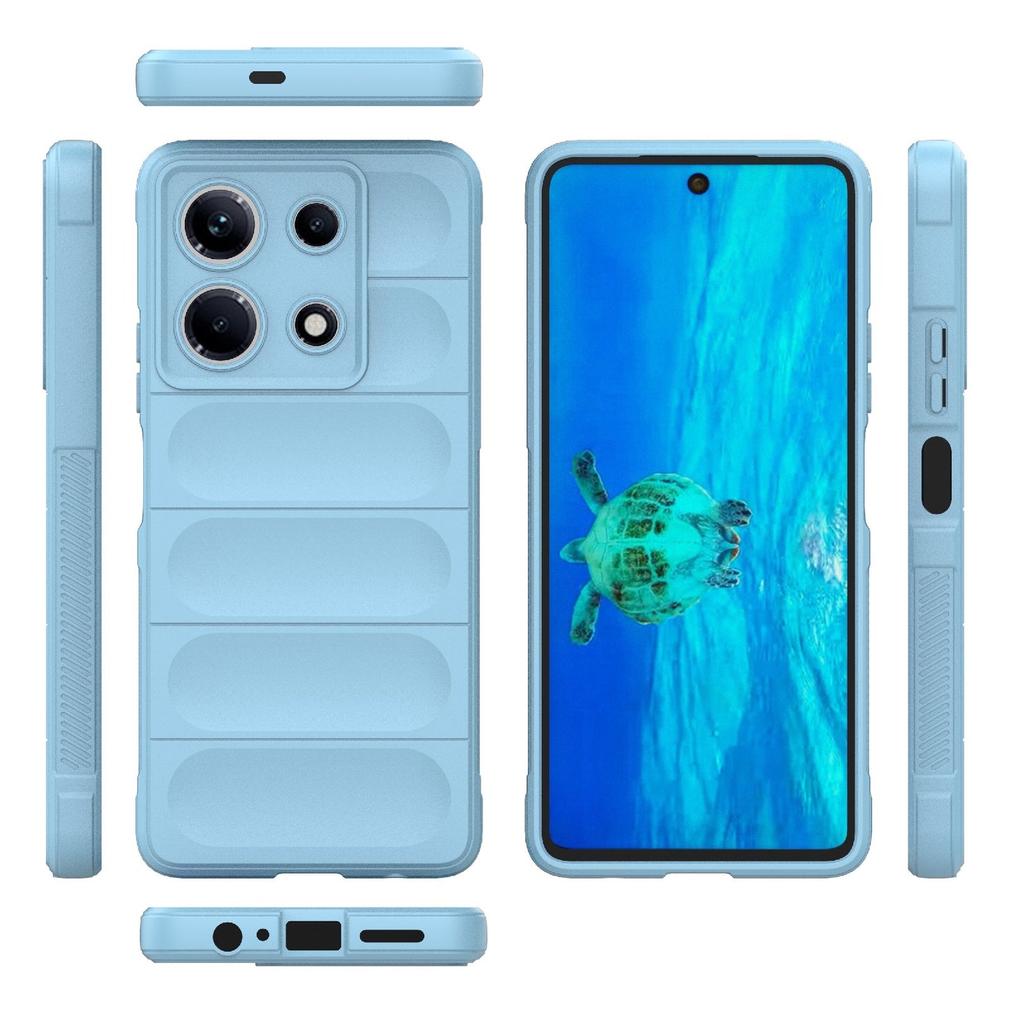Infinix Note 30 4G Magic Shield TPU + Flannel Phone Case: Durable, Non-toxic, Easy Access, Stylish Design
