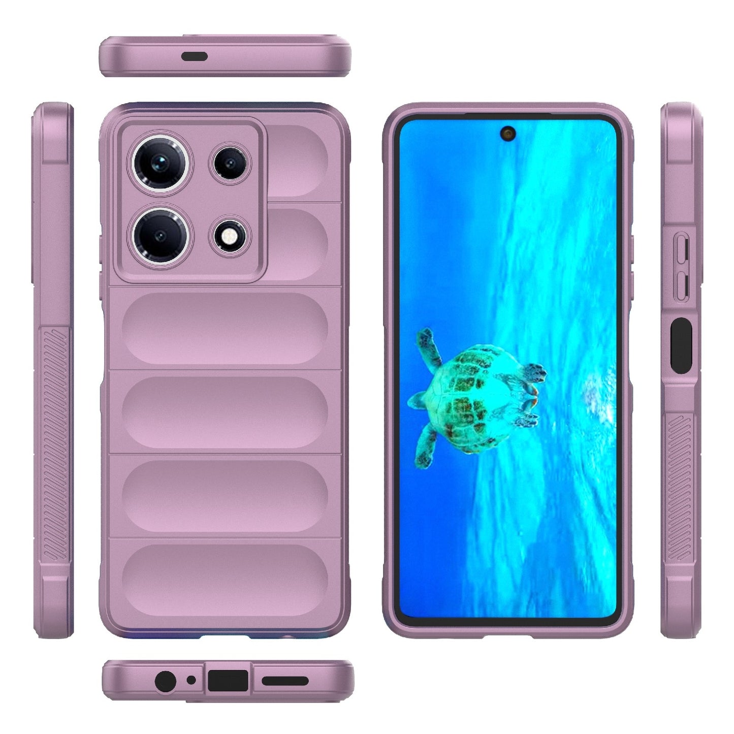 Infinix Note 30 4G Magic Shield TPU + Flannel Phone Case: Durable, Non-toxic, Easy Access, Stylish Design