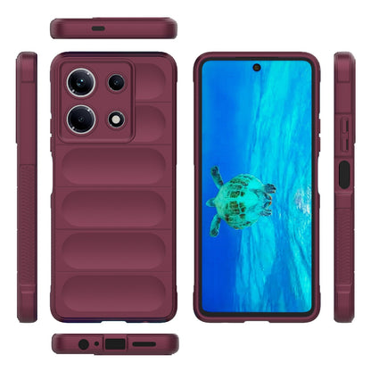 Infinix Note 30 4G Magic Shield TPU + Flannel Phone Case: Durable, Non-toxic, Easy Access, Stylish Design