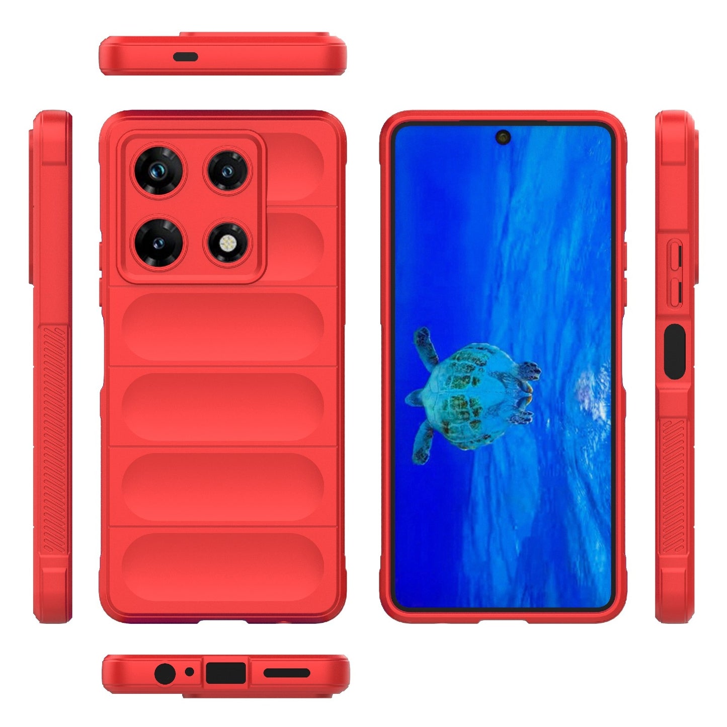 Infinix Note 30 Pro X6788 Magic Shield TPU + Flannel Phone Case: Durable, Non-toxic, Easy Access, Stylish Design