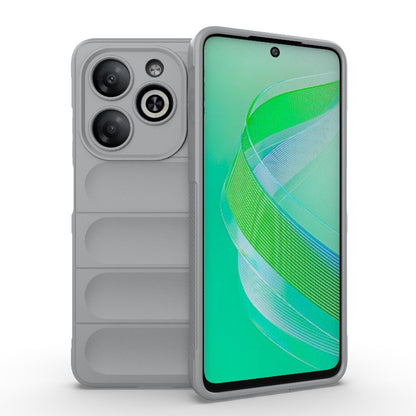 Infinix Smart 8 Magic Shield TPU + Flannel Phone Case: Durable, Non-toxic, Easy Access, Stylish Design