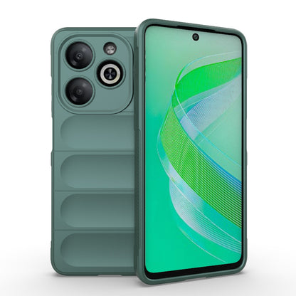 Infinix Smart 8 Magic Shield TPU + Flannel Phone Case: Durable, Non-toxic, Easy Access, Stylish Design