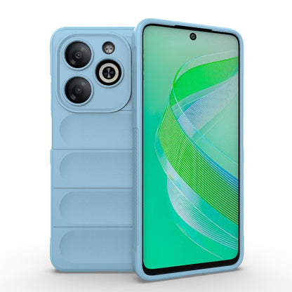 Infinix Smart 8 Magic Shield TPU + Flannel Phone Case: Durable, Non-toxic, Easy Access, Stylish Design