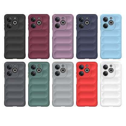 Infinix Smart 8 Magic Shield TPU + Flannel Phone Case: Durable, Non-toxic, Easy Access, Stylish Design