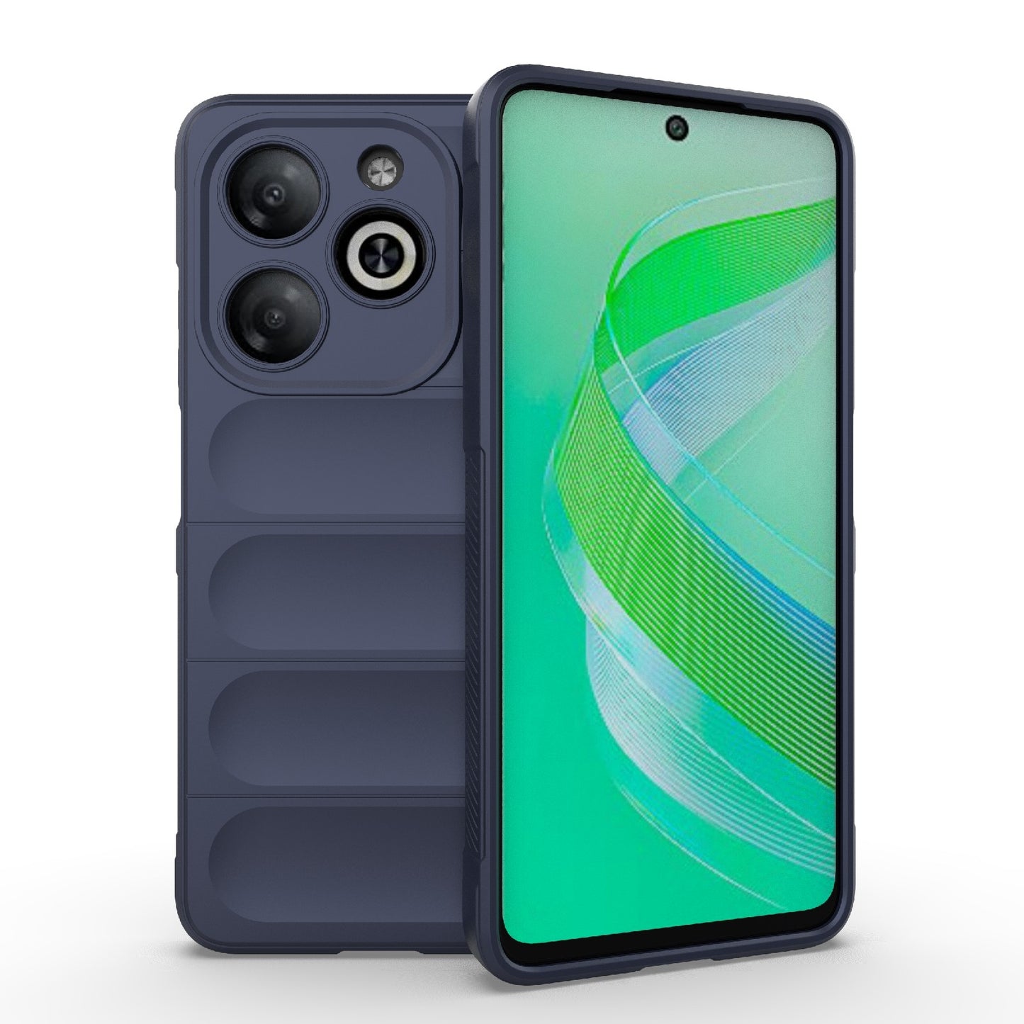 Infinix Smart 8 Magic Shield TPU + Flannel Phone Case: Durable, Non-toxic, Easy Access, Stylish Design