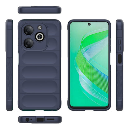 Infinix Smart 8 Magic Shield TPU + Flannel Phone Case: Durable, Non-toxic, Easy Access, Stylish Design