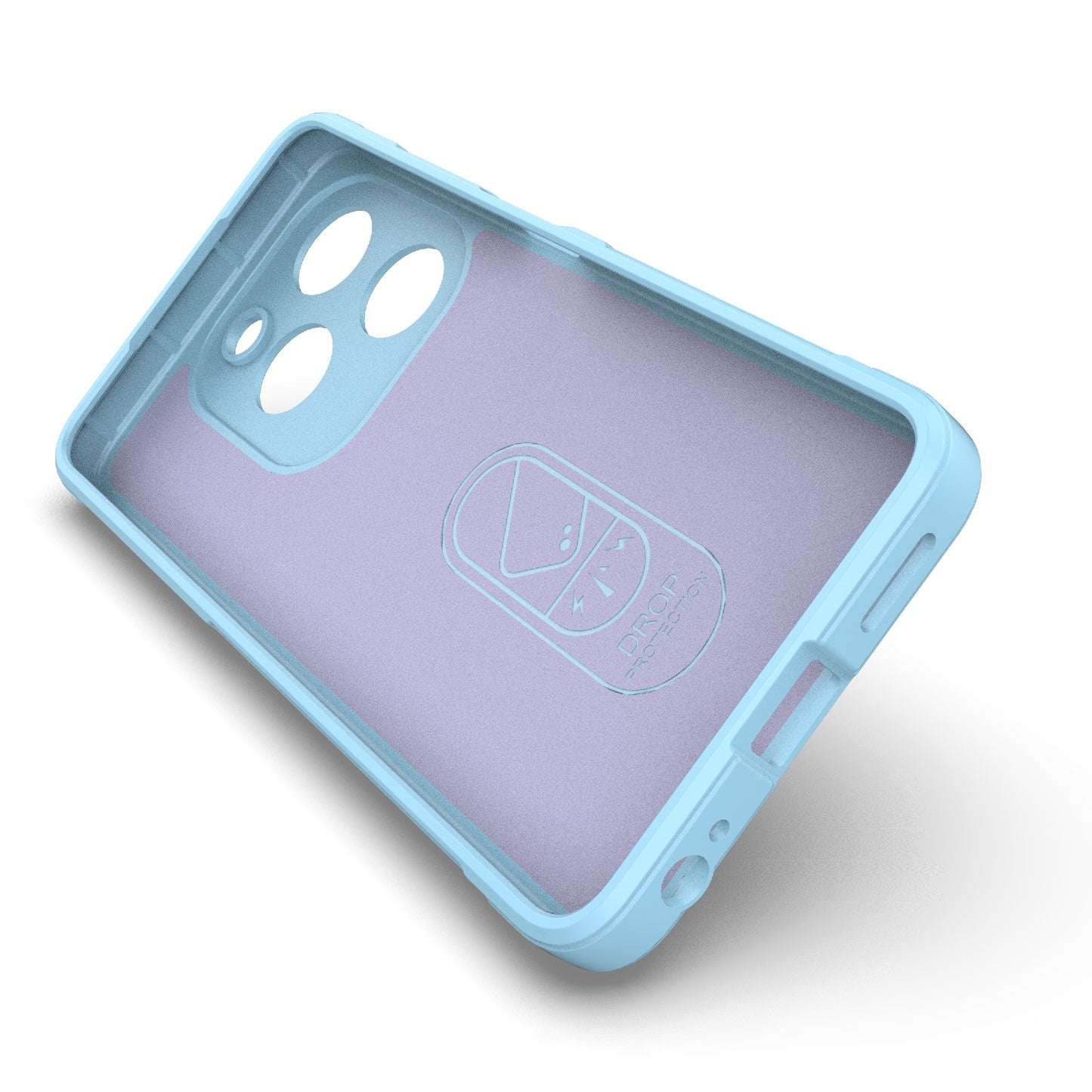 Infinix Smart 8 Magic Shield TPU + Flannel Phone Case: Durable, Non-toxic, Easy Access, Stylish Design