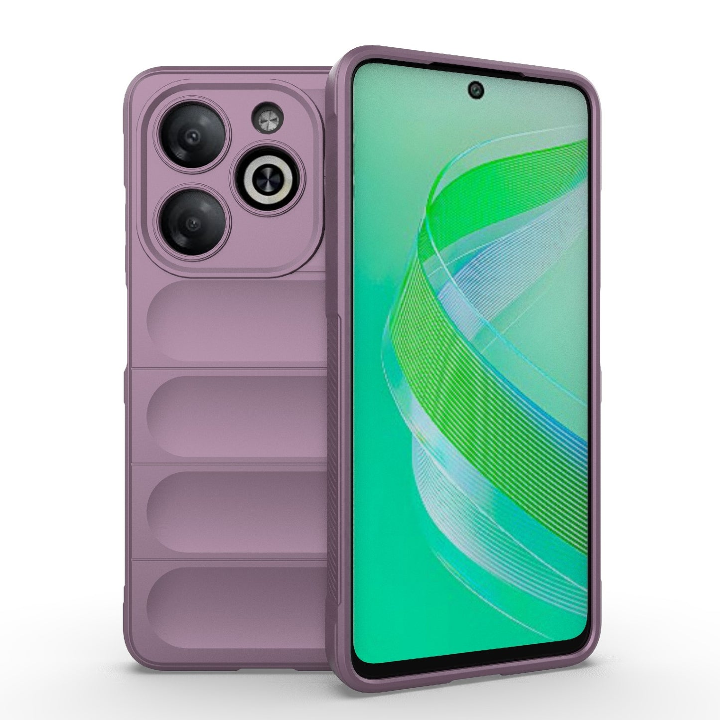 Infinix Smart 8 Magic Shield TPU + Flannel Phone Case: Durable, Non-toxic, Easy Access, Stylish Design