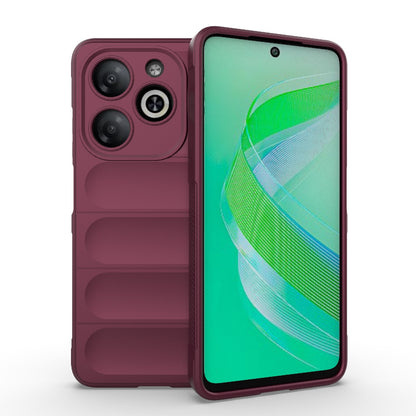 Infinix Smart 8 Magic Shield TPU + Flannel Phone Case: Durable, Non-toxic, Easy Access, Stylish Design