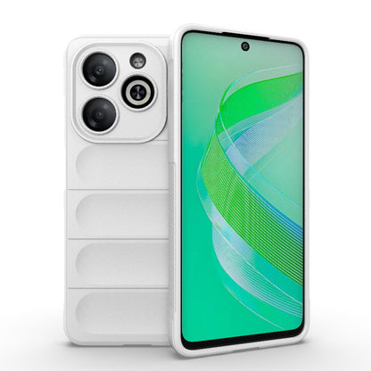 Infinix Smart 8 Magic Shield TPU + Flannel Phone Case: Durable, Non-toxic, Easy Access, Stylish Design