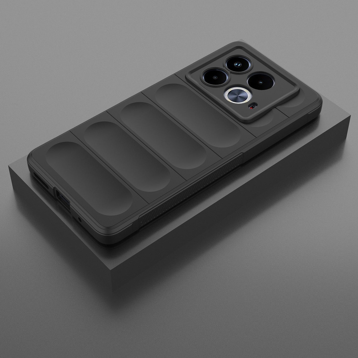 Infinix Note 40 5G India Magic Shield TPU + Flannel Phone Case: Durable, Non-toxic, Easy Access, Stylish Design