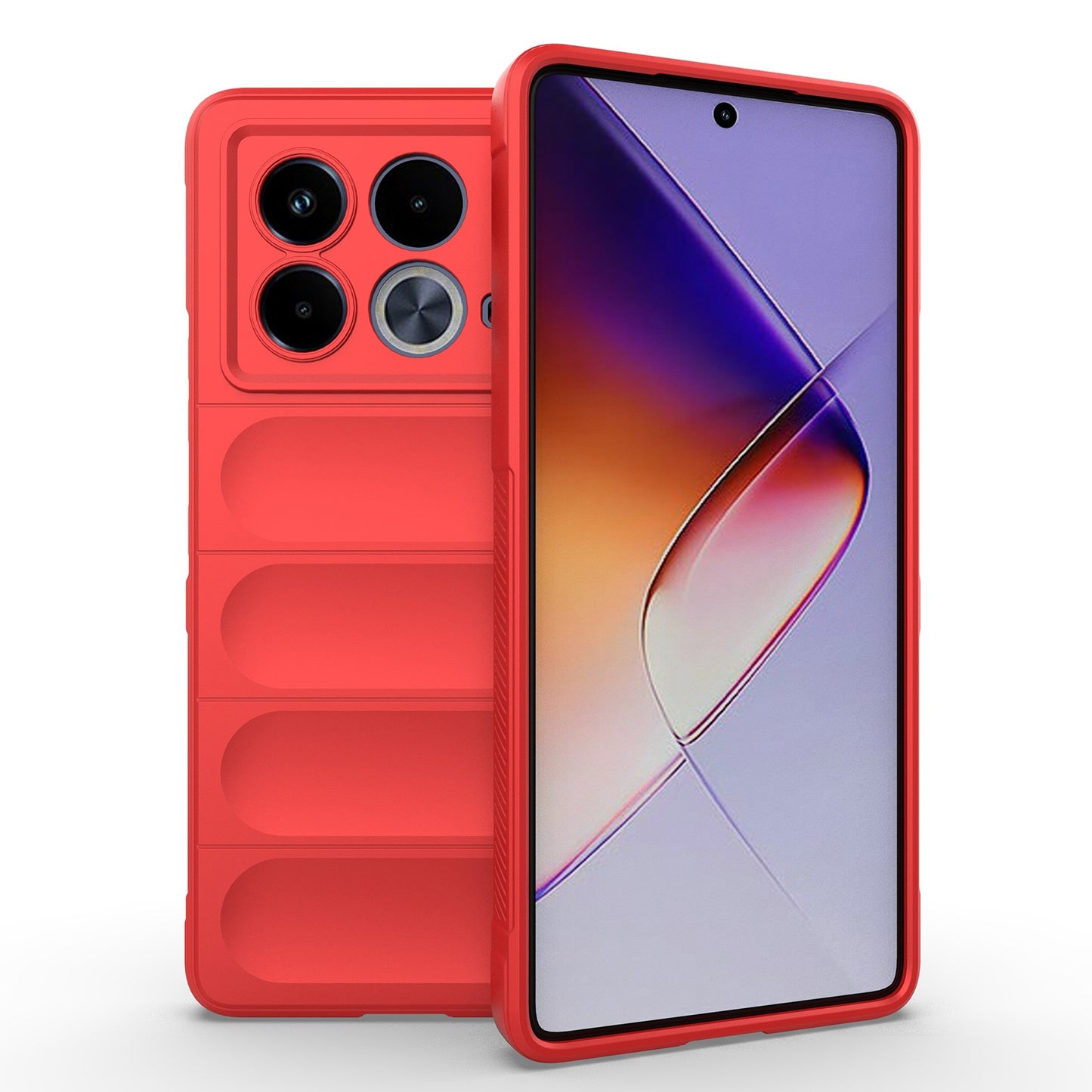 Infinix Note 40 5G India Magic Shield TPU + Flannel Phone Case: Durable, Non-toxic, Easy Access, Stylish Design