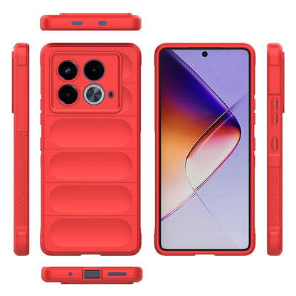 Infinix Note 40 5G India Magic Shield TPU + Flannel Phone Case: Durable, Non-toxic, Easy Access, Stylish Design